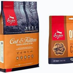 ORIJEN high protein dry food for cats.
